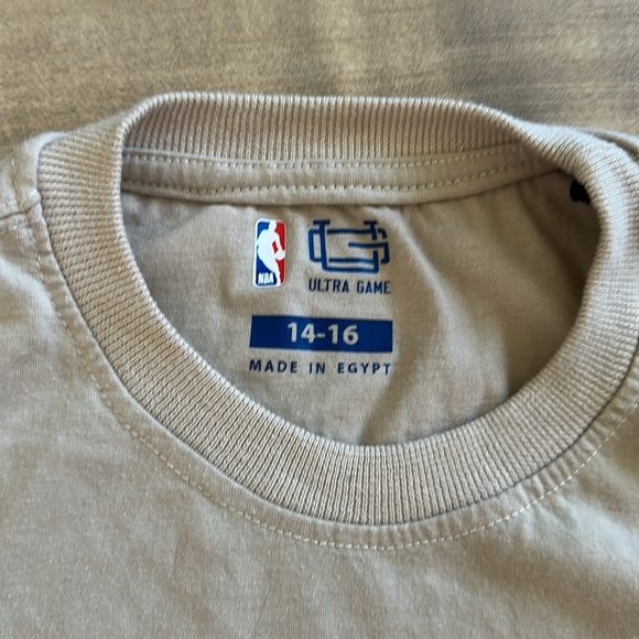 4/$25 NBA Los Angeles Lakers Boy Graphic Shirt/Short Set Tan Sz 14-16 - Picture 3 of 6